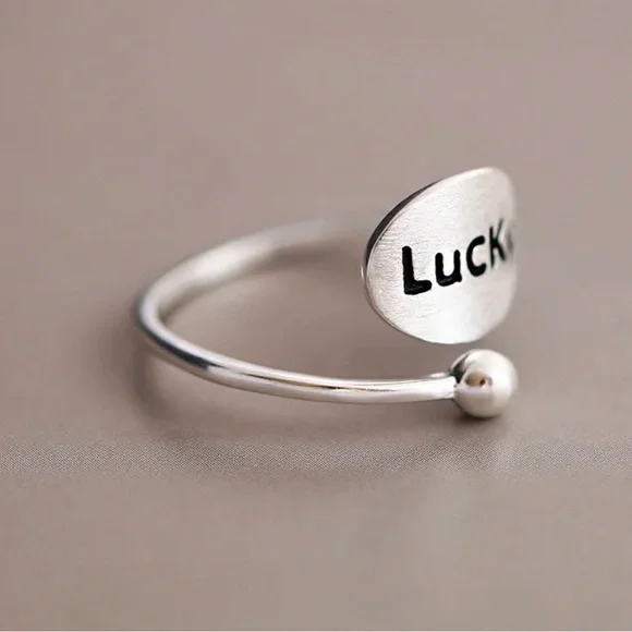 Silver Lucky Ring, .925 Silver - Picture 3 of 7